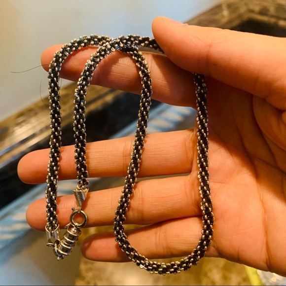 Vintage Milor Italy 925 silver necklace - Picture 2 of 6